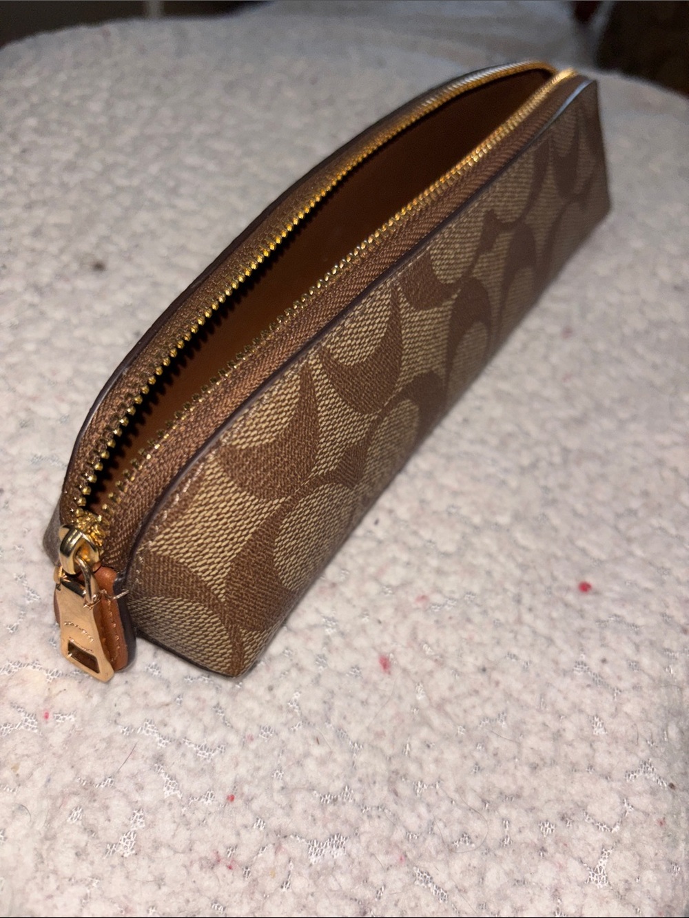 Coach Signature Zip
Pouch Pencil Case Organizational case